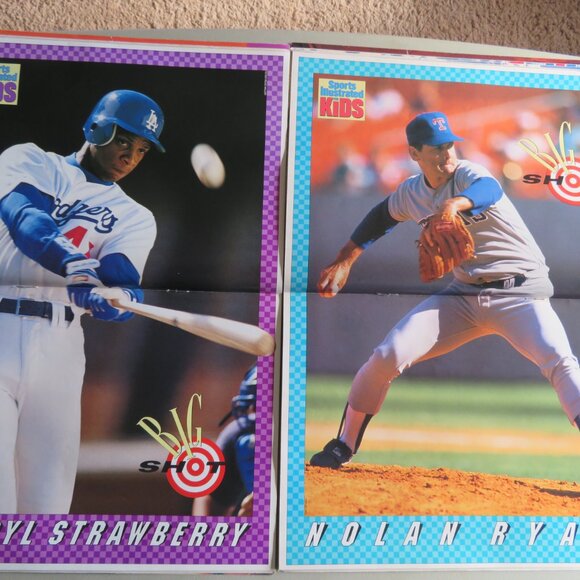 Rare Vintage SI For Kids (1991) Darryl Strawberry & Nolan Ryan (No Cards) - Picture 2 of 2
